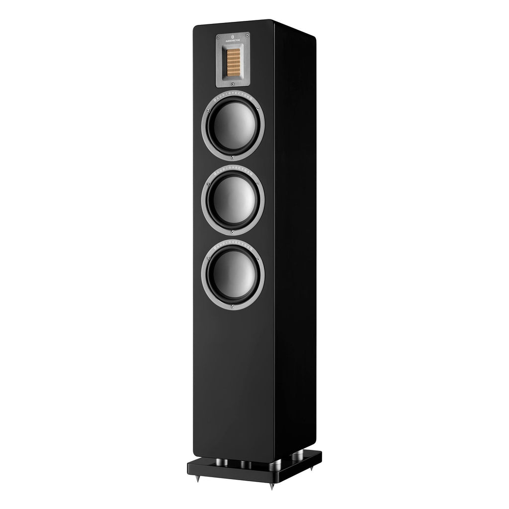 Audiovector QR-5 Floorstanding Speakers-1 demo pair left In Walnut( special pricing)