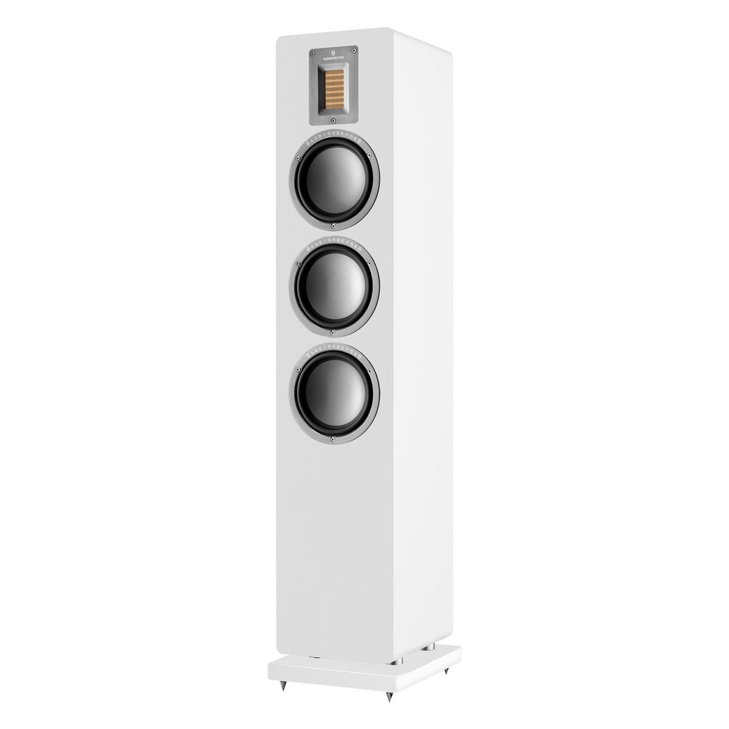 Audiovector QR-5 Floorstanding Speakers-1 demo pair left In Walnut( special pricing)