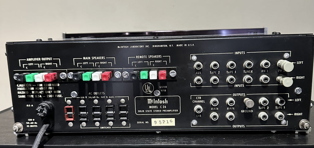 McIntosh C26 Preamplifier (Used)