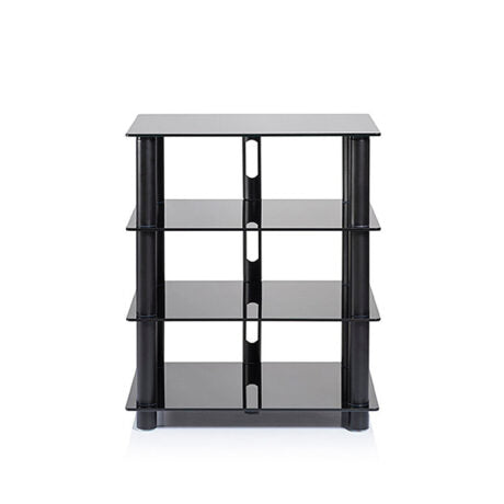 NorStone EPUR Four Glass Shelf Hi-Fi Audio Rack