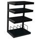 NorStone Esse Four Frosted Glass Shelf Audio/Vinyl Rack